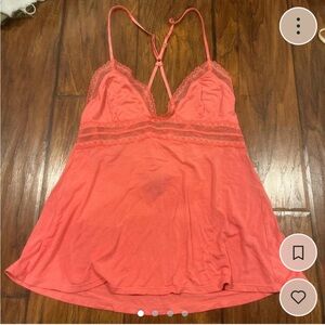 Victoria's Secret Coral Pink Lace Top